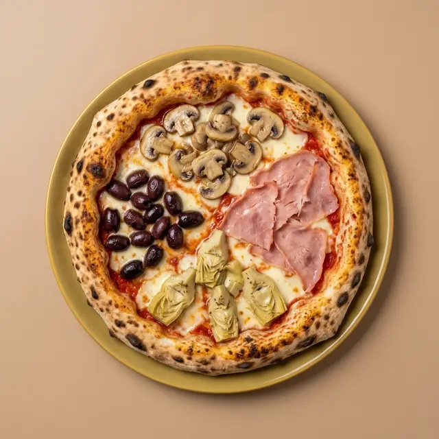 Visualisation de la pizza 4 Stagioni