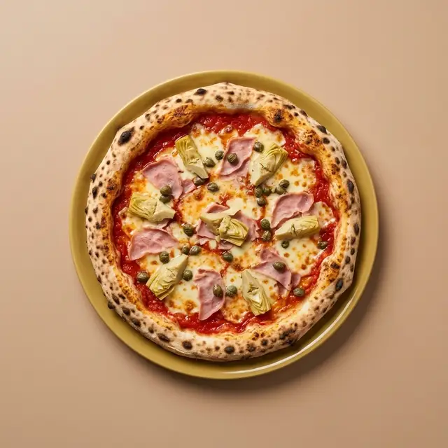 Visualisation de la pizza Capricciosa