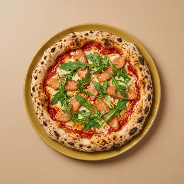 Visualisation de la pizza Salmone