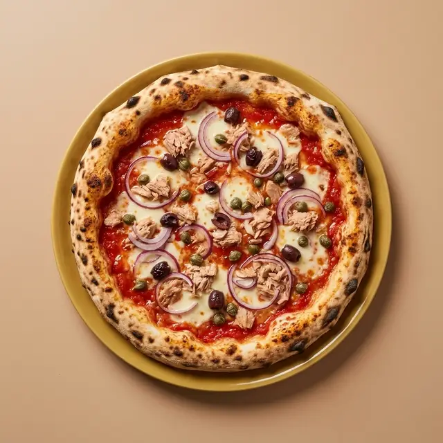 Visualisation de la pizza Tonno